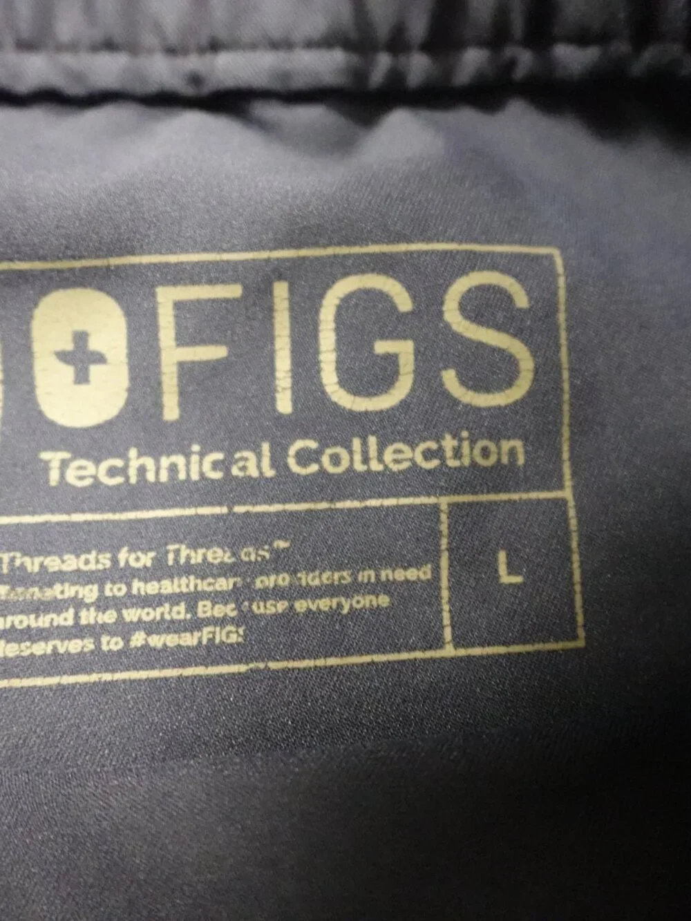 FIGS Cairo‎ Cargo Scrub Pants Men’s Large Navy Technical Collection Stretch